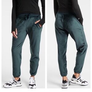 Athleta Velvet Cozy Karma Recover Nordic Teal Jogger XS